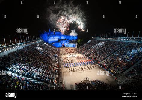 Edinburgh tattoo fireworks hi-res stock photography and images - Alamy