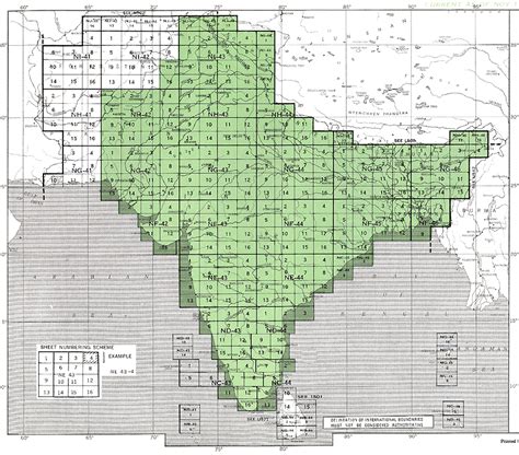 Survey Of India Toposheet - Birdie Sharline