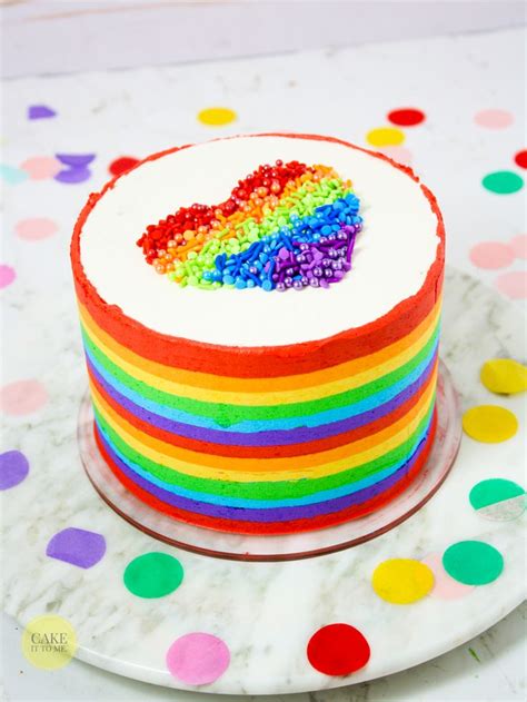 Back-to-Back Rainbow Stripes, Rainbow Flag Cake | Rainbow cake, Rainbow ...