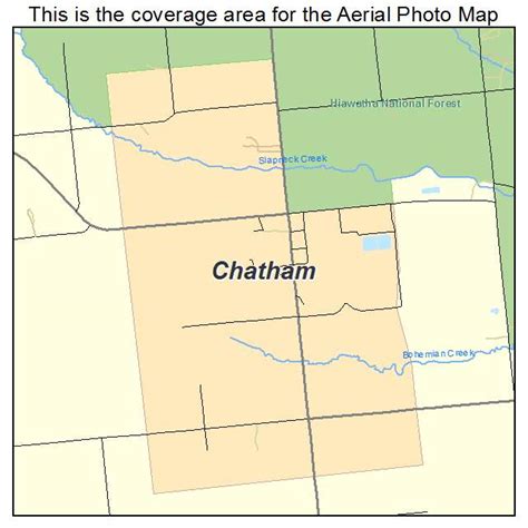 Aerial Photography Map of Chatham, MI Michigan