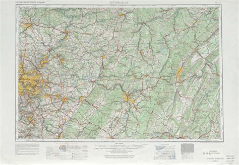 Pittsburgh topographic maps, PA - USGS Topo Quad 40078a1 at 1:250,000 scale