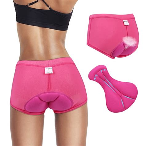 Women Cycling Shorts Rose Bicycle Cycling Comfortable Underwear Gel 3D Padded Bike Short Pants M ...