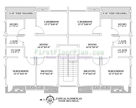 4 Storey building plans and structural design - First Floor Plan - House Plans and Designs