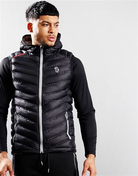 Luke 1977 Global Gilet Black - Terraces Menswear