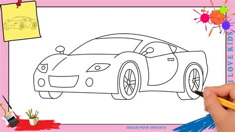 Dessin voiture facile 3 - Comment dessiner une voiture FACILEMENT - YouTube