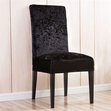 Glam Velveteen Chair Slipcovers Dining Chair Covers - Winfinity Brands