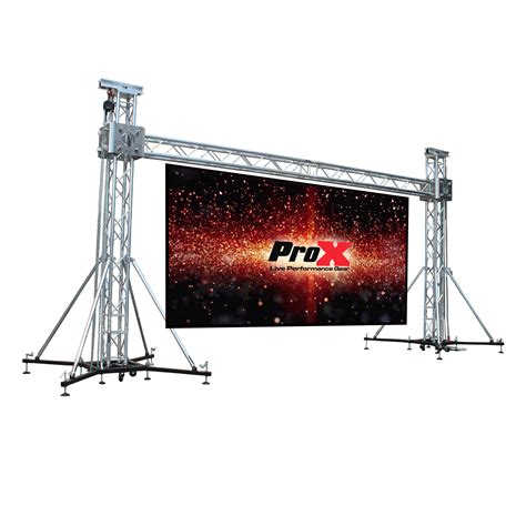 LED Screen Display Panel Video Fly Wall Truss Ground Support System 20'W x 23'H Outdoor w/ Hoist ...