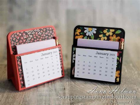 Mini Desk Calendar - Day 3 of 12 Days of DIY Gift Ideas in 2022 | Mini desk calendar, Handmade ...