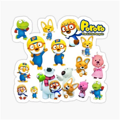 "Pororo" Sticker for Sale by Par-kids | Redbubble