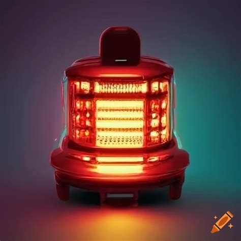 Realistic image of an ambulance siren light