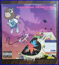 KANYE WEST SIGNED AUTOGRAPHED GRADUATION ALBUM VINYL LP with COA PSA ...