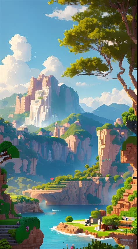 Pixel Art Realistic Landscape: Majestic Mountain Range - Design Xpress's Ko-fi Shop - Ko-fi ️ ...