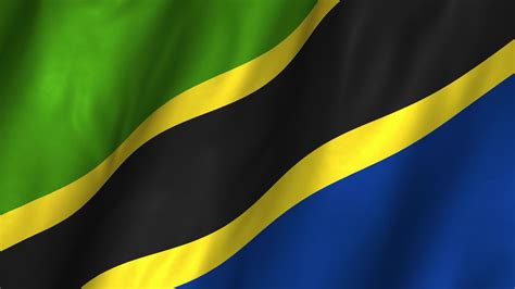 Tanzania Waving Flag Stock Video 12363981 | HD Stock Footage