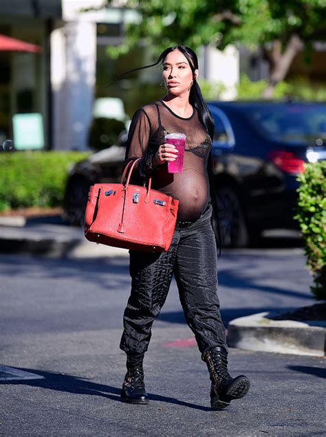 Bre Tiesi Rocks Mesh Top: Nick Cannon’s Girlfriend Shows Off Baby Bump – Hollywood Life