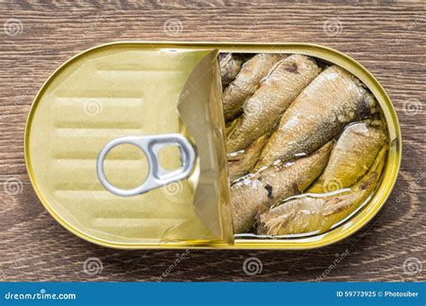 Open Tin Can with Smoked Sardines Stock Image - Image of sardine, tinned: 59773925