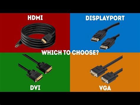 HDMI vs DisplayPort vs DVI vs VGA - Simple Explanation 영상 및 연관 상품 - 샵픽