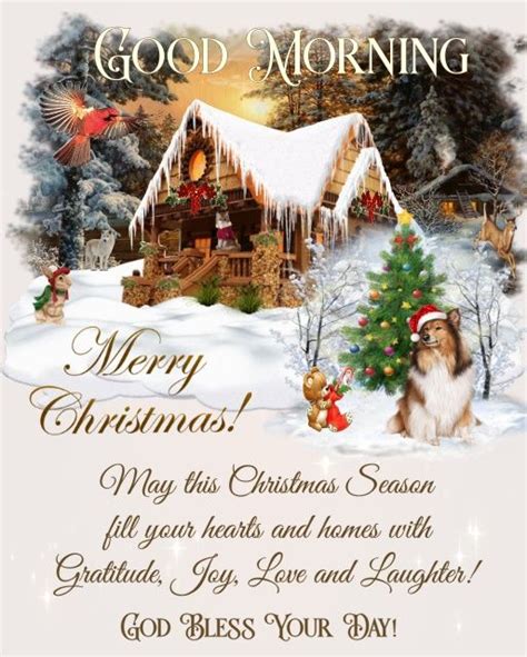 Good Morning, Merry Christmas! May This Christmas Season Fill Your Hearts And Homes With ...