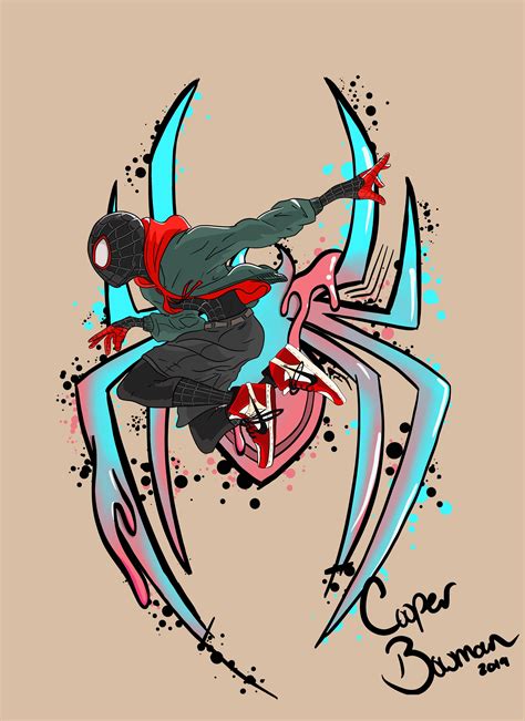 Grafiti Styled Miles Morales Spiderman Artwork, Marvel Spiderman Art, Grafiti, Spider-man ...