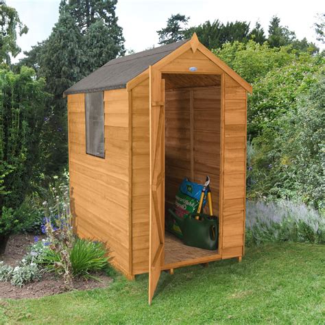 Forest 4X6 Apex Overlap Wooden Shed | Departments | DIY at B&Q | Wooden ...