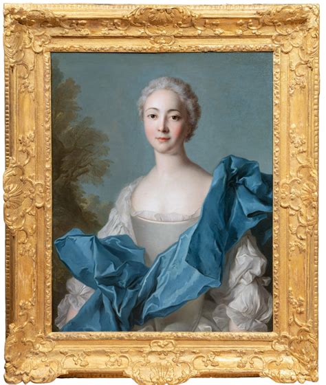 18th c. French Portrait of a Noble Lady by workshop of Jean-Marc ...