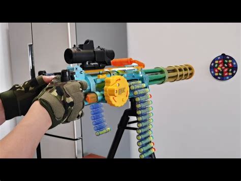 M134 Minigun Gatling Soft Bullet Toy Gun Unboxing 2022, 54% OFF