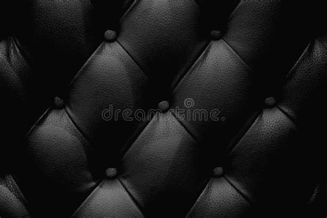 Black leather sofa texture stock photo. Image of closeup - 111091154