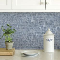 NuWallpaper™ Navy Poplin Texture Peel & Stick Wallpaper Roll at Menards®