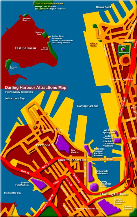 Darling Harbour and City Map