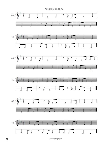 Free Printable Sight Singing Exercises - Free Templates Printable