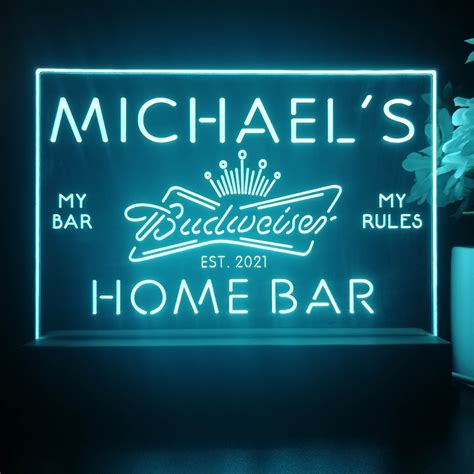 Personalized Budweiser Neon Sign Table Lamp Display | PRO LED SIGN