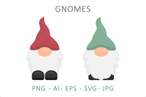 Gnome Vector Illustration SVG (1057441) | Illustrations | Design Bundles