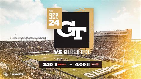 Game time, TV set for UCF vs Georgia tech — KnightNews.com