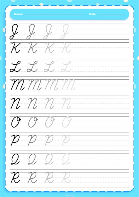 Cursive Handwriting Worksheet | Uppercase for Teachers | Perfect for ...