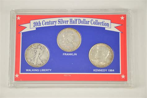 SILVER Coin Set 20th Century Silver Half Dollar Collection Historic US Collection - Includes ...