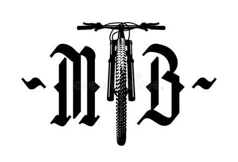 MTB Logo. Mountain Bike T-shirt Print Design. Vector Illustration. Stock Vector - Illustration ...