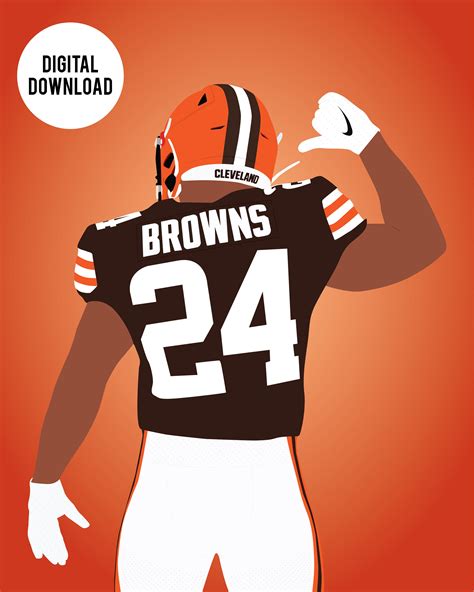 Cleveland Browns Nick Chubb Digital Download - Etsy