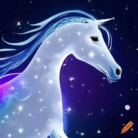 Cosmic horse galloping through the night sky