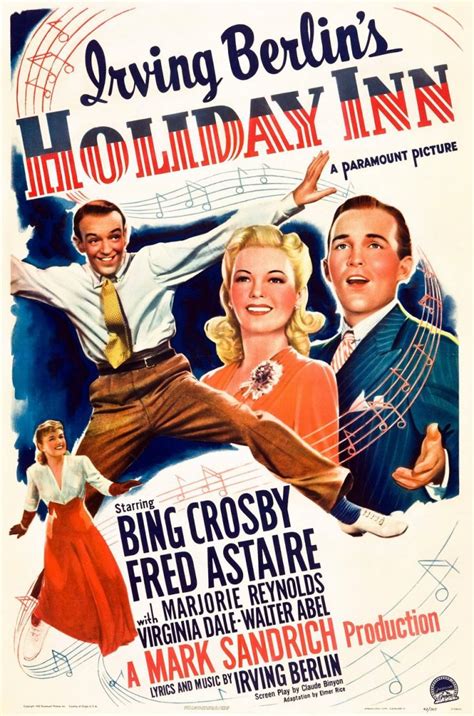 Revisit the 'Holiday Inn' movie, starring Bing Crosby & Fred Astaire - the movie that introduced ...