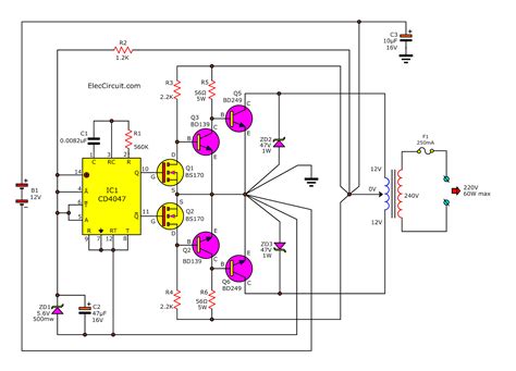 Ac To Dc Converter Circuit Diagram With Transformer