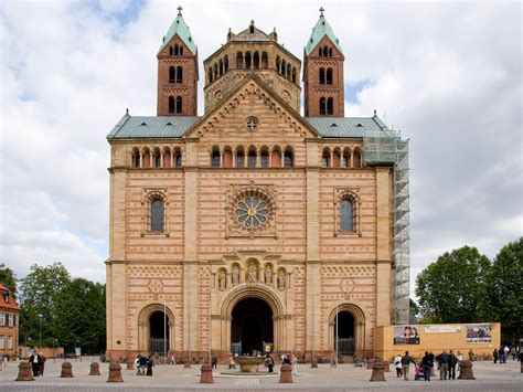 Speyer---Cathedral---West-View---(Gentry) - Romanesque architecture ...