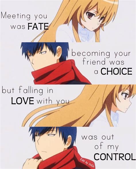 TaigaxRyuuji FTACW (AC= Anime Couple) | Anime love quotes, Anime quotes