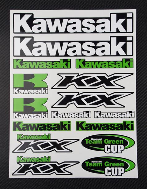 Kawasaki KX motorfiets stickers kuip tank stickers kx80 kx125 | Etsy