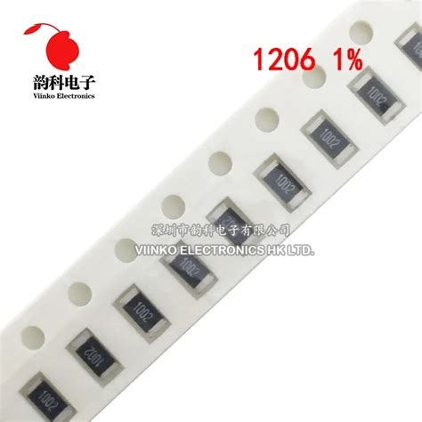 200pcs 1206 1% SMD Resistor 4.7K ohm Chip Resistor 0.25W 1/4W 4.7K 4K7 ...