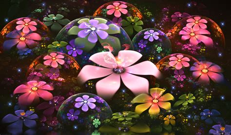 Magical Flowers Wallpaper