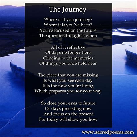 The Journey - Sacred Poems - inspirational poetry books