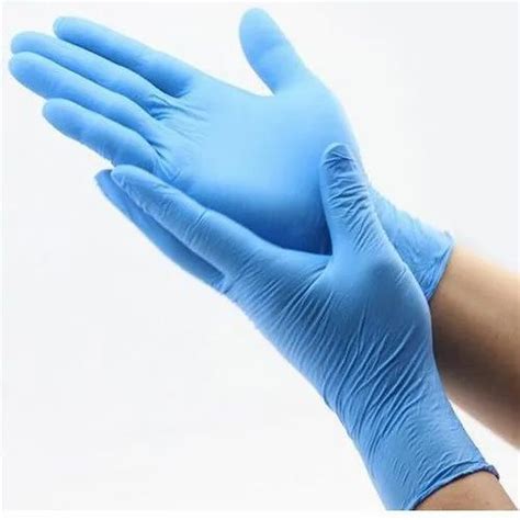 Non-Powdered Blue Matig Nitrile Powder Free Examination Gloves, For LABORATORY, Size: Medium at ...