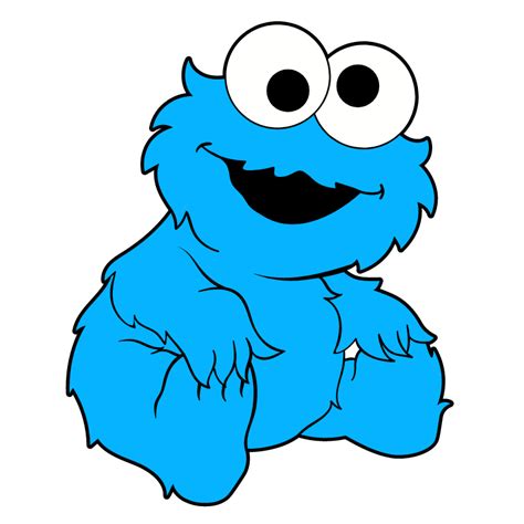 How to draw cookie monster from sesame street easy drawing guides – Artofit