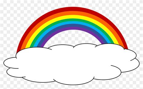 Clouds And Rainbow Clipart Clipartxtras - Colors Of A Rainbow - Free Transparent PNG Clipart ...