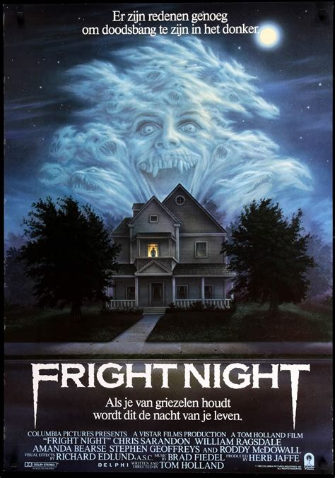 Fright Night (1985) Original Dutch Movie Poster - 27" x 38" - Original ...