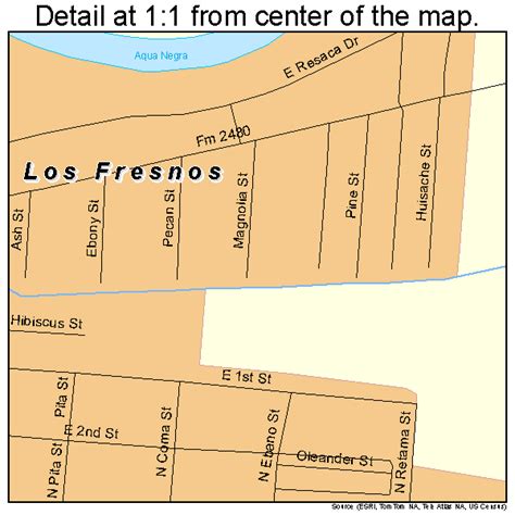 Los Fresnos Texas Street Map 4844116